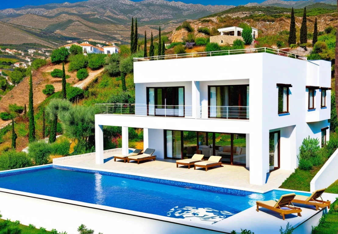 Villa architecture in North Cyprus